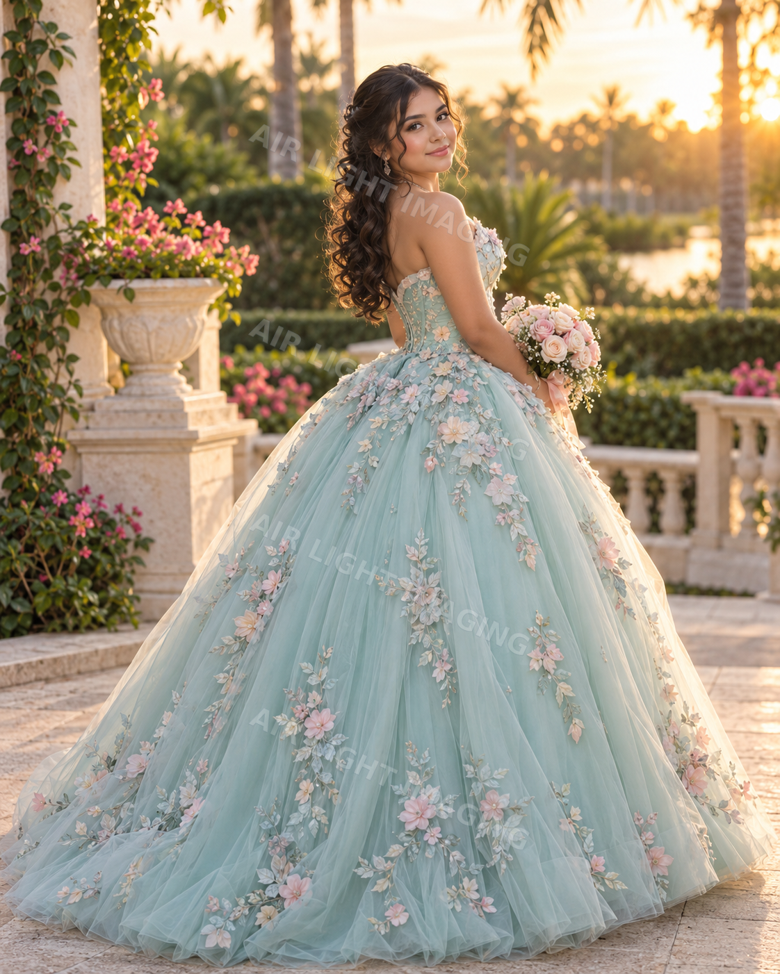 Temporary sample representing quinceañeras